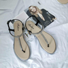 Summer Rhinestone Flat Sandals Casual Shoes Sexy Flip-Flop Ladies Shoes for Women