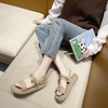 Outdoor Non-slip Women Summer Sandals Chain Casual Round Toe Comfortable Female Flat Sandals