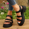 Open Toe Women's Sandals Summer Fashion Breathable Comfortable Sandals Women Wedge Buckle Female Footwear