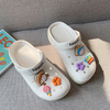  Summer Female Sandals Ladies Garden Shoes Flat Mules Clogs Bottom Cartoon Cloud Beach Slippers