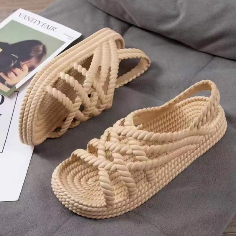 Women Gladiator Flat Heels Sandals Summer Shoes Ankle Strap Platform Casual Sandalias