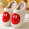 Household Indoor Slippers Fleece Cotton Shoes Winter Short Plush Slippers Couple Ladies Soft-Soled Flat Shoes