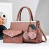 Fashion Brand Women's Bag 2 Piece Set PU Leather Women's Handbag Tote Bag High Quality Luxury Crossbody Bag