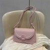 Women Soft PU Underarm Bag Retro Solid Color Ladies Handbags Fashion Girls Small Shoulder Bags Elegant Crossbody Bags 