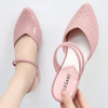 Pointed Toe Sandals Elegant Women Slippers Summer Fashion Outdoor Wedge Heels Sandals Women Waterproof Lady Fashion Shoes