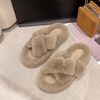 Winter Fashion Soft Warm Comfort Flat Fur Slipper Brand Designer Slip On Loafers Mules Flip Flops Casual Indoor
