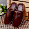 Winter Indoor Women Slippers Home Non-Slip Couple Men's Warm Cotton Ladies Thick-Soled Leather Waterproof Shoes