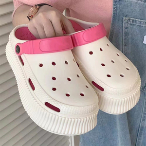 Women Cushion Sandals Slides Garden Adult Clogs Soft Platform Outdoor Beach Shoes Summer Heel