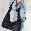 Pleated Women PU Cloud Bags Leisure Hand Bags Armpit Shopping Shoulder Bags Female 