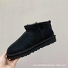 Women's New Brand Flat Heel Short Barrel Snow Boots Women's Autumn/Winter Thickened plush Warm Cotton Shoes Snow Boots