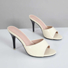 Women Slippers Sandals Summer High Heels Sexy Stiletto Ladys Shoes Heels Out Slide Red Open Toe Party Shoes