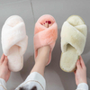 Furry Women Winter Female Warm Slippers Candy Color Indoor Outdoor Home Slippers Wear Thick Leisure Fashion Cross Cotton 