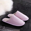 Mens winter slippers short plush indoor shoes unisex fashion leather slipper women bedroom foot wear