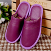 Winter Indoor Women Slippers Home Non-Slip Couple Men's Warm Cotton Ladies Thick-Soled Leather Waterproof Shoes