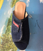 Wedges High Heel Sandals Women New Fashion Denim Cotton Peep Toe Slip-on Slingback Slipper Shoes Casual Female Sandalias