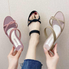 dress ladies simplicity solid color Summer Non-slip High Heel Sandals Women Casual Beach 