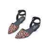 Women Leopard Pointed Casual Sandals Elastic Band Slippers Women Breathable Slip-on Female Shoes