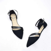  Summer Quality Back Strap Empty Back Women Sandals Pointed Heel Shoes Solid Color Lady