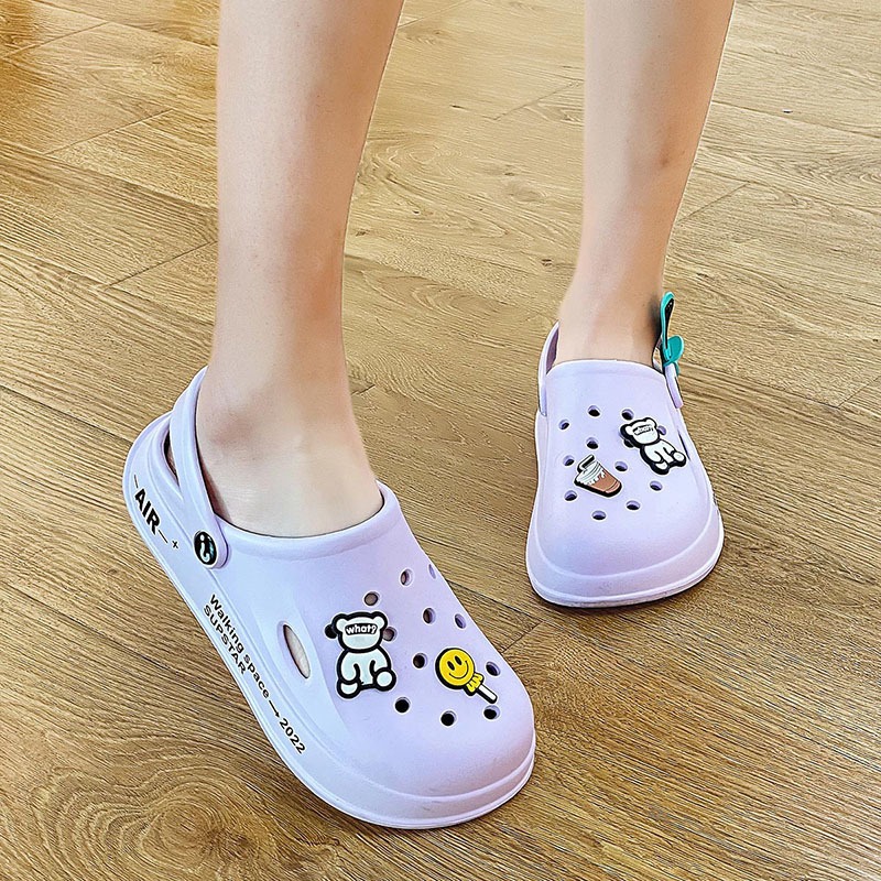 New Children Cute Cartoon Clogs Kids Mules Summer Beach Slippers Sandal Cave Hole Baby Garden Shoe