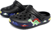 Little Kids Clogs Cute Cartoon Boys Girls Garden Clogs Toddlers Non-Slip Breathable Slides Sandals Children Lightweight Beach Pool Shower Slippers