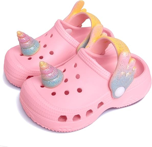 Toddler Little Kids Clogs Slippers Sandals, Non-Slip Girls Boys Clogs Slide Lightweight Garden Shoes Beach Pool Shower Slippers