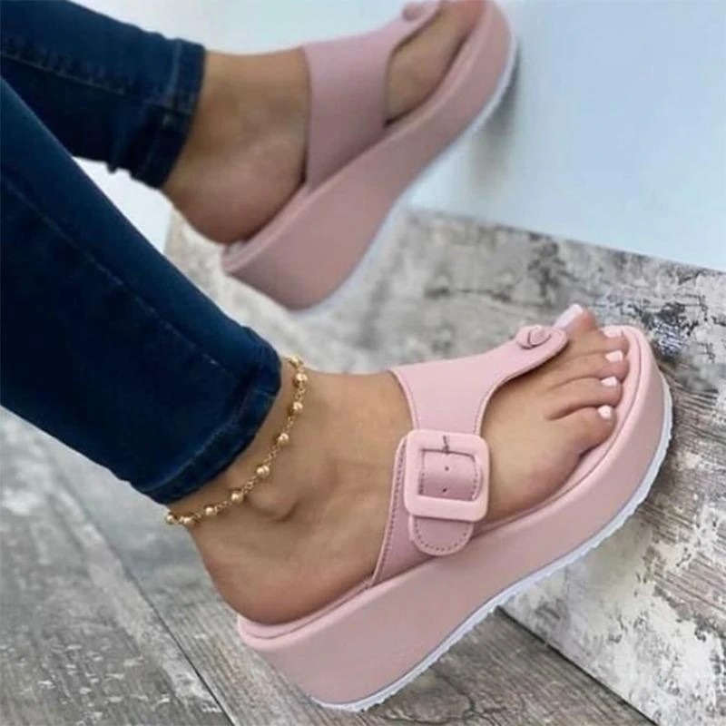 Women Flip Flops Platform Non-slip Thong Sandals Summer Slippers Beach Sandals Comfortable Casual Shoes