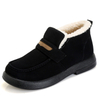 Womens Loafers Chunky plush Heel Loafers Shoes Comfort Slip On Women Vintage House Shoes Indoor Outdoor Memory Foam Ladies Loafers Warm 
