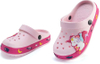 Kids Clogs Boys Girls Garden Shoes Unisex-Child Cartoon Slide Sandals with Pivoting Heel Straps