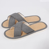 Indoor Home Breathable Women Men Flats Slides Linen Couples Anti-slip Shoes Sandals Shoes Comfortable 