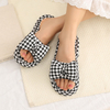 Women Summer Casual Slides Comfortable Flax Slippers Bow Linen Indoor Shoes Platform Sandals Ladies 