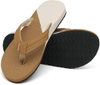 Womens Two-Tone Flip Flops with Arch Support Comfort Beach Thong Sandals Indoor Outdoor
