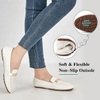 Penny Loafers for Women Comfortable - Dress Casual Slip On Flat Shoes for Walking Business Work Driving Office