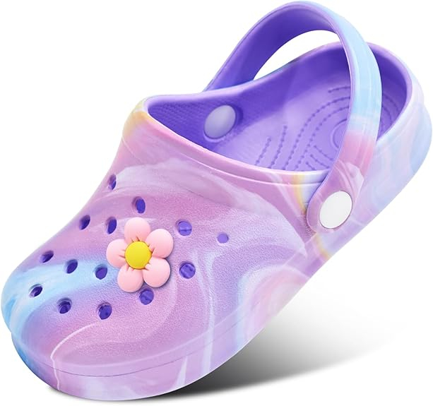 Kids Clogs Shoes Boys Girls Garden Slip On Shoes Toddler Clogs Children Slides Slippers Indoor Outdoor Beach Pool Shower Sandals