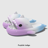 Upgraded Shark slide feature an ultra-rebound sole Shark Pillow Slides Novelty Womens Mens Sandals Gradient color print Beach Pool Shower Shoes with Cushioned Thick Sole Cloud Slides
