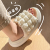 Summer Women Men Slippers Cartoon Linen Thick Platform Female Beach Ladies Shoes Soft Indoor Animals Sandals Flip Flops Slippers