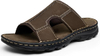 Sandals for Men Leather Slip on Mens Sandals Outdoor Men's Beach Slide Slippers