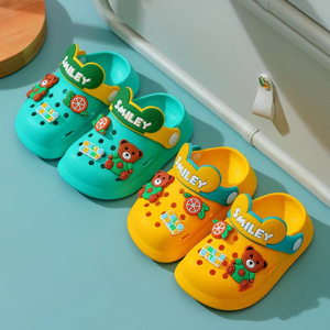  Cute Cartoons Kids Mules Clogs Summer Sandals Garden Beach outdoor clogs Children Baby Shoes 