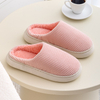 Winter Home Plush Bedroom Slippers For Women Couples Non Slip House Shoes Unisex Men Indoor 
