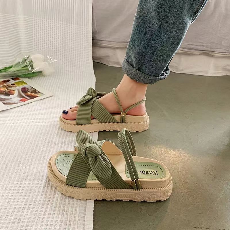 Flat Women Sandals,Sweet Women Sandals,Boho Women Sandals,Bowknot Women Sandals,Casual Women Sandals