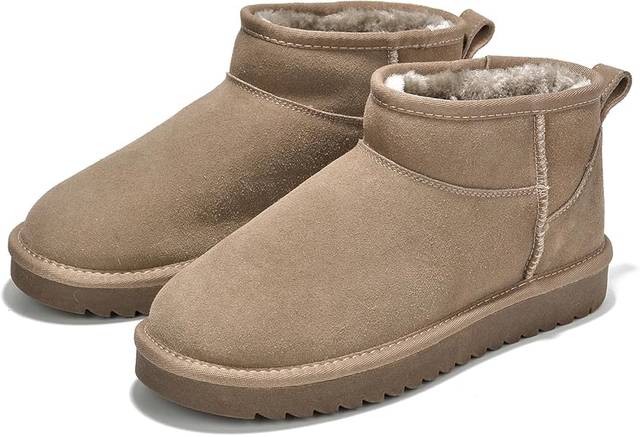 Project Cloud Leather Ankle Boots for Women - Water Resistant with Memory Foam Insole Winter Boots for Women - Trending Shoes & Comfortable Women's Ankle Boots (Hippy)