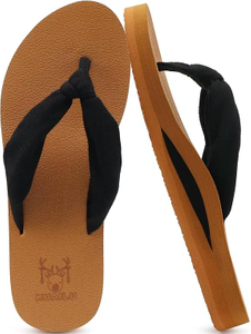  Flip Flops for Women Yoga Mat Comfortable Summer Beach Walking Thong Cushion Sandals Slip On Indoor Outdoor