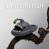 4cm Thick Sole Shark Slippers Women Couple's Indoor Outdoor Lantern Fish Man's Anti Skid Home Cool cloud
