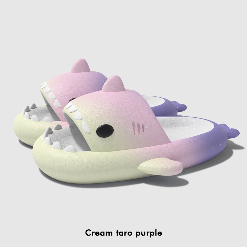 Popular Shark Sandals Starlight Shark Slippers Summer Thick-Soled Non-Slip Couples Outdoor Sandals