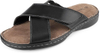 Mens Napa Leather Slides Sandals Soft Cushion Dress Sandals with Memory Foam Footbed Comfortable & Lightweight Summer Beach Indoor & Outdoor Slip On Casual Footwear