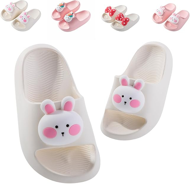 Kids Slides for Girls Boys Toddler Cloud Slides Animal Quick Drying Beach Slides Toddler Pool Shower Flip Flops Slippers