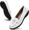 Loafers for Women Slip On Comfort Leather Tassel Dress Shoes