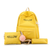 Three-piece Set Girls Backpack Primary and Secondary Schoolbag Set Waterproof 