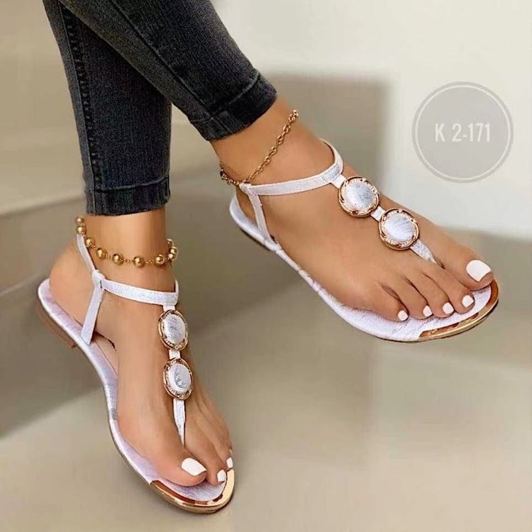 Casual Summer Sandals,Outdoor Summer Sandals,Metal Summer Sandals,Ladies Summer Sandals,Women Summer Sandals