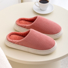 Winter Home Plush Bedroom Slippers For Women Couples Non Slip House Shoes Unisex Men Indoor 