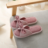 Spring Autumn Home Women Linen Slippers Cute Soft Sole Indoor Slide Bedroom Female Floor 